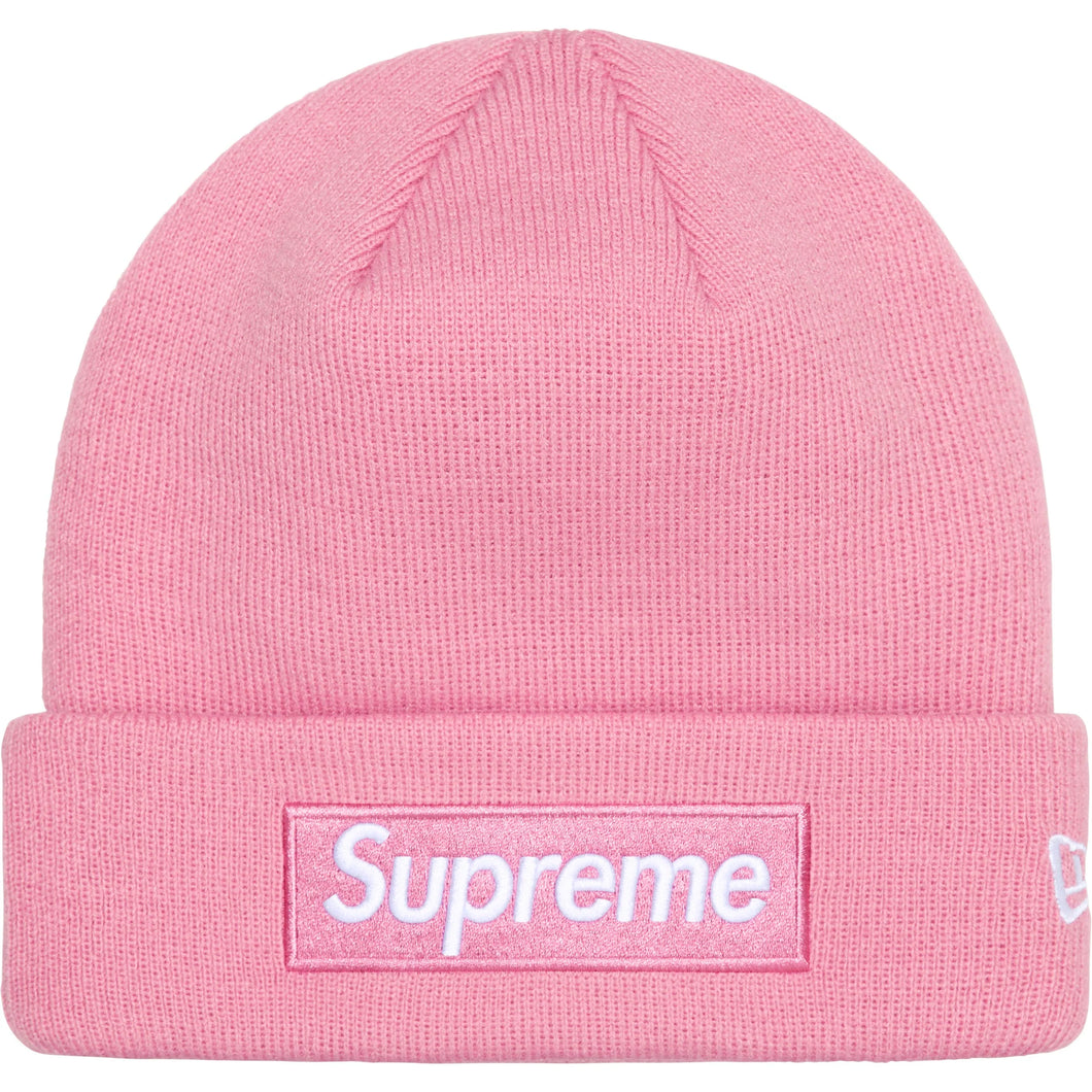 Supreme New Era® Box Logo Beanie Pink