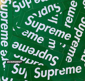 Supreme Box Logo Sticker Green