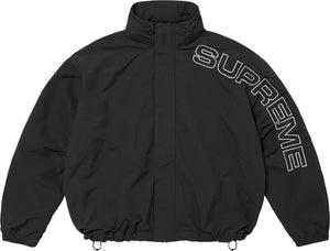 Spreme Spellout Embroidered Track Jacket Black