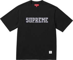 Supreme Twill Applique S/S Top Black