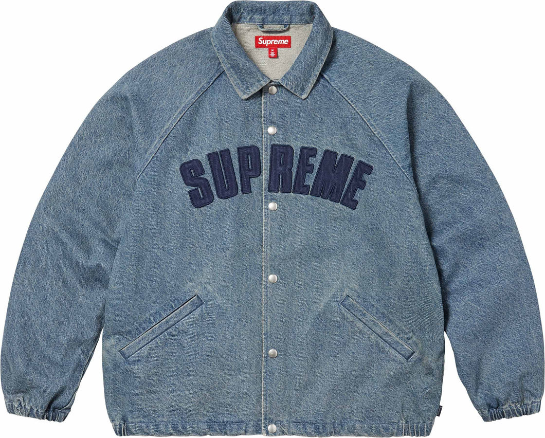 Supreme Arc Denim Coaches Jacket Washed Inidigo