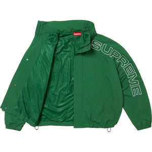 Spreme Spellout Embroidered Track Jacket Green