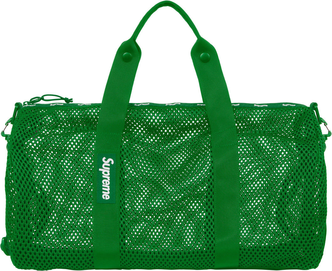 Supreme green shop duffle bag