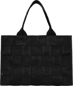 Supreme Woven Large Tote Bag Black