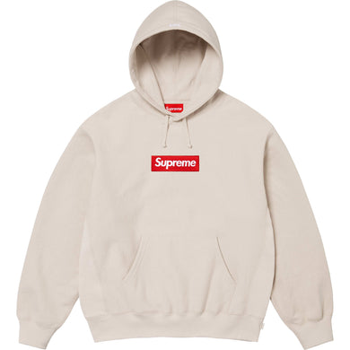 Supreme Box Logo Hooded Sweatshirt Stone FW24