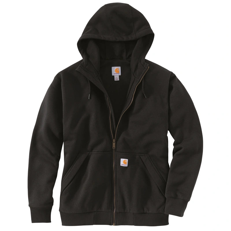 Carhartt Rain Defender Loose Fit Midweight Thermal Zip Up Sweatshirt Black