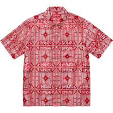 Supreme Tray Jacquard S/S Shirt Red