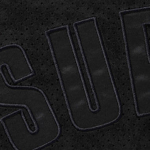 Supreme Ultrasuede Mesh Baseball Jersey Black