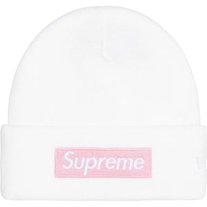 Supreme FW25 New Era® Box Logo Beanie White – BASEMENT_HK