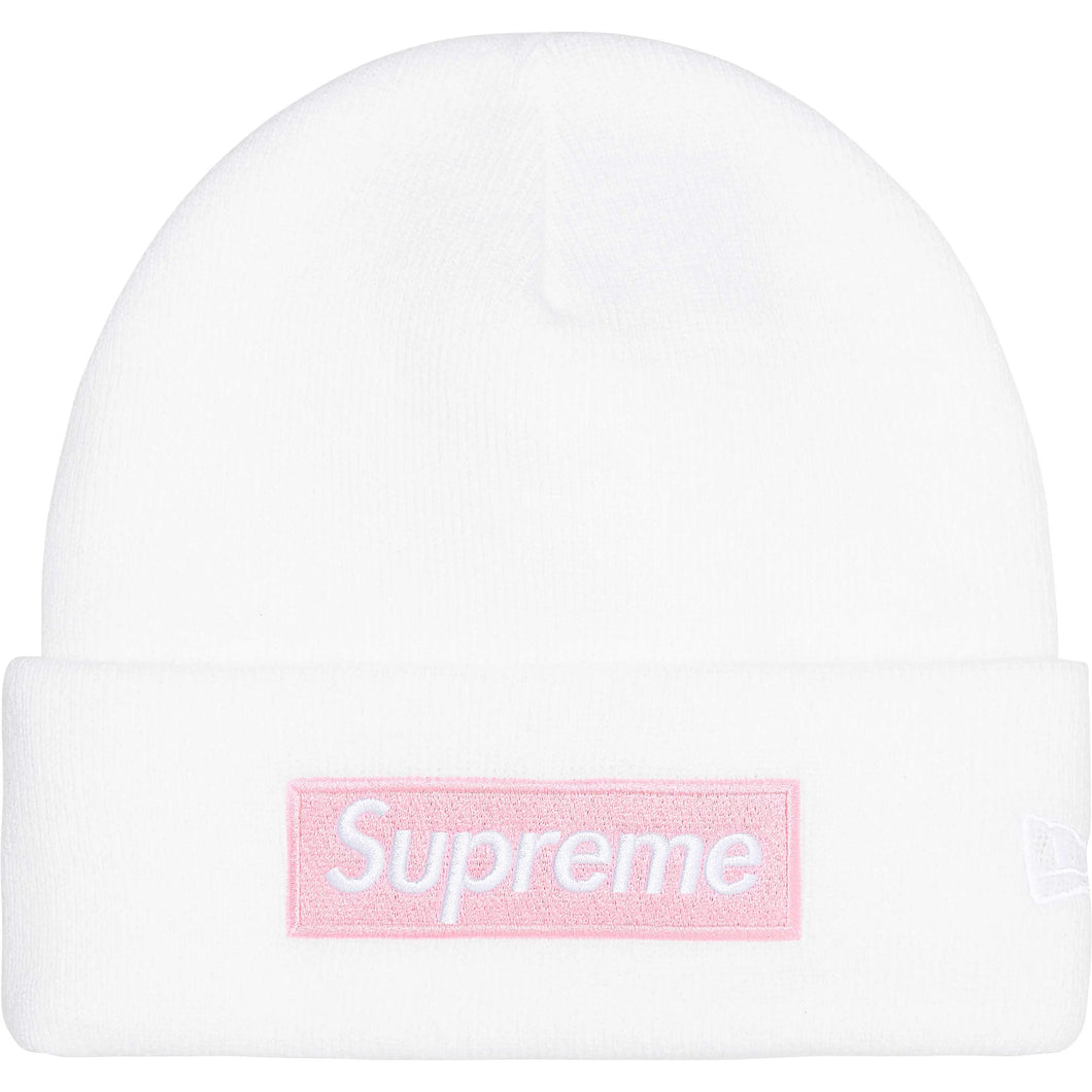 Supreme FW25 New Era® Box Logo Beanie White