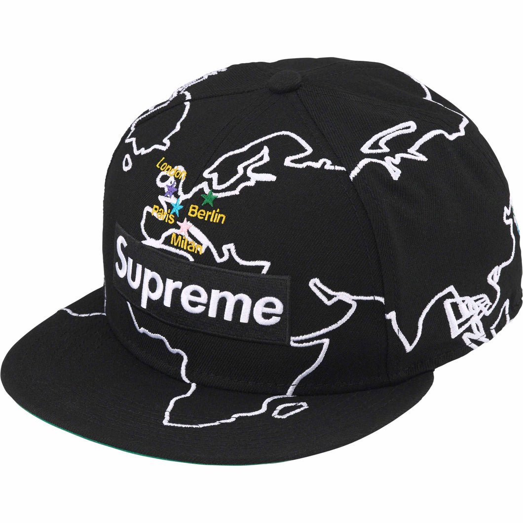Supreme Worldwide Box Logo New Era Black-