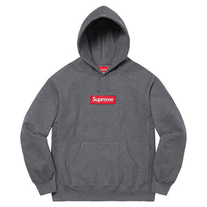 Supreme Box Logo Hooded Sweatshirt Grey