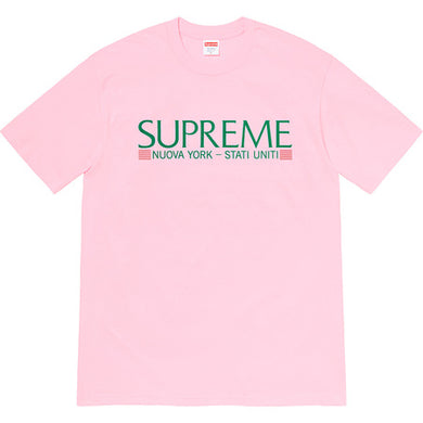 Supreme Nuova York Tee Pink
