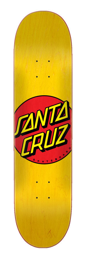 Santa Cruz Classic Dot Skate Deck Yellow