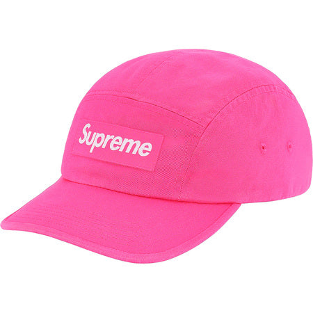 Supreme Washed Chino Twill Camp Cap (FW20) Pink