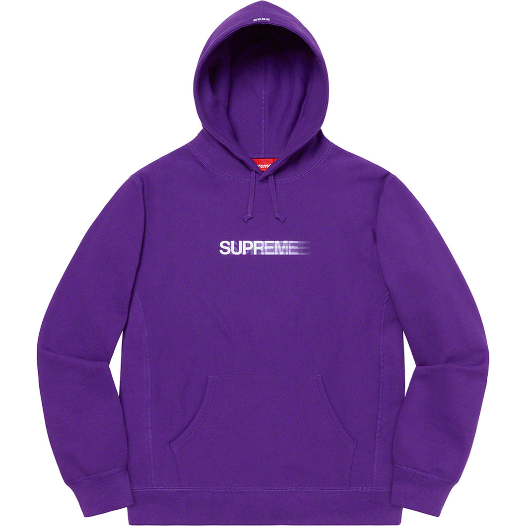 Supreme Motion Logo Hooded Sweatshirt Purple – BASEMENT_HK