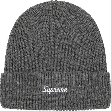 Supreme Loose Gauge Beanie Grey