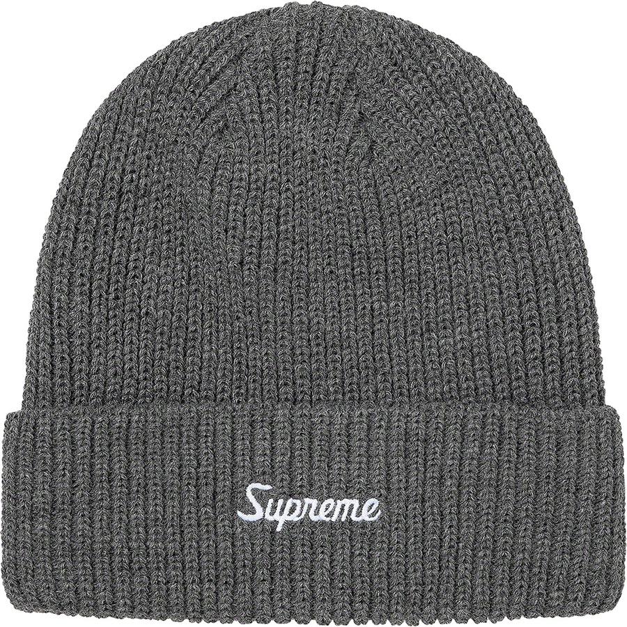 Supreme Loose Gauge Beanie Grey