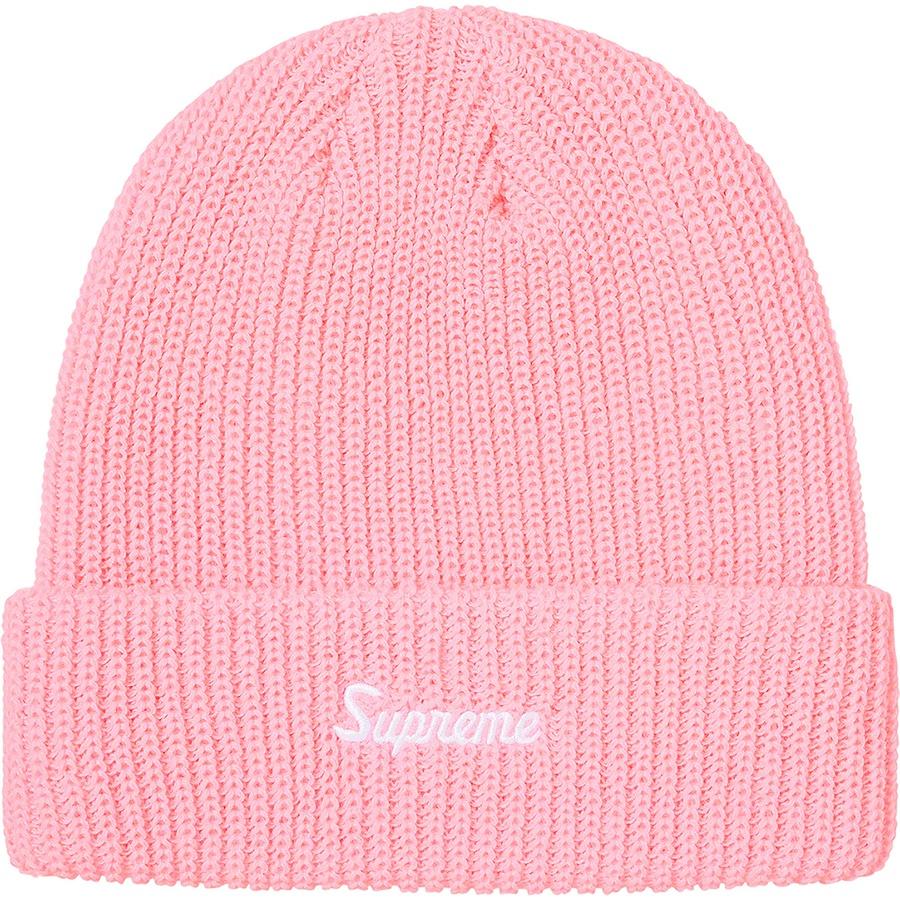 Supreme Loose Gauge Beanie Pink