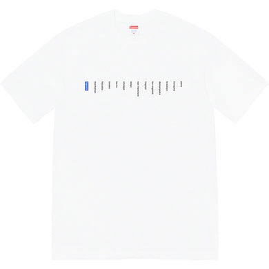 Supreme Location Tee White