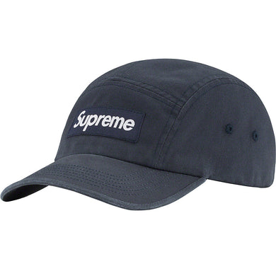 SS23 Supreme Washed Chino Twill Camp Cap Navy