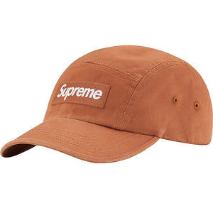 SS23 Supreme Washed Chino Twill Camp Cap Brown