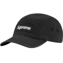 SS23 Supreme Washed Chino Twill Camp Cap Black