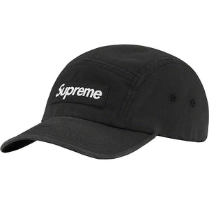 SS23 Supreme Washed Chino Twill Camp Cap Black
