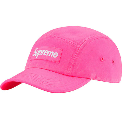 SS23 Supreme Washed Chino Twill Camp Cap Pink