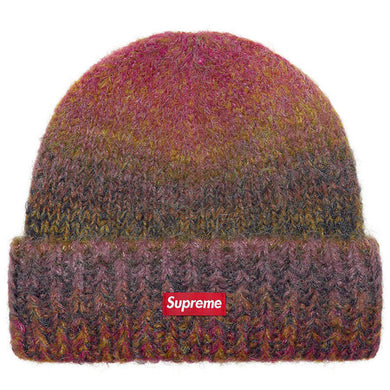 Supreme Gradient Stripe Beanie Red