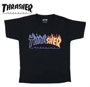Thrasher Japan Split Flame Logo Tee Black