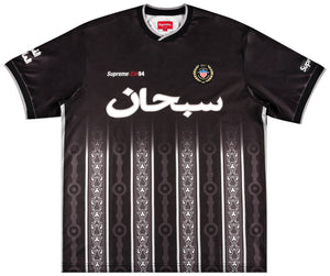 Supreme Arabic Logo Soccer Jersey Black – BASEMENT_HK