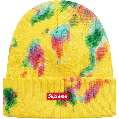 Supreme Splatter Dyed Beanie yellow