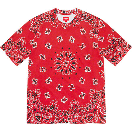 Supreme Small Box Tee Red Bandana