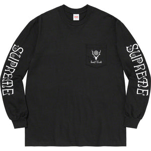 Supreme South2 West8 L/S Pocket Tee Black