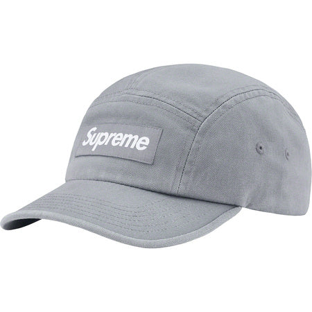 Supreme Washed Chino Twill Camp Cap Grey