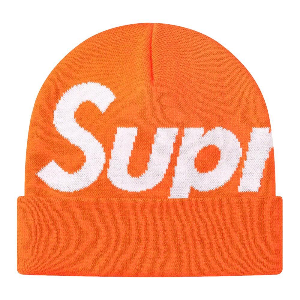 Supreme Big Logo Beanie Orange