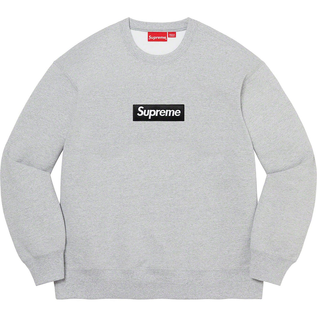 Supreme Box Logo Crewneck Heather Grey