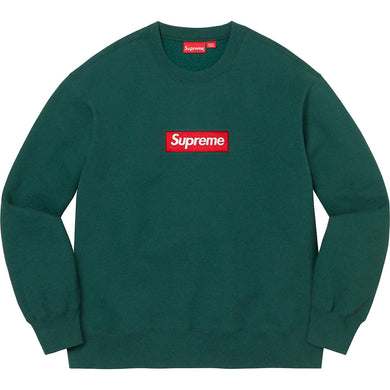 Supreme Box Logo Crewneck Dark Pine