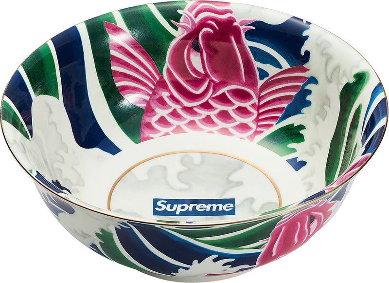 食器 Supreme Waves Ceramic Bowl supreme waves ceramic bowl Japanese 9.65 Inches in Diameter Blue