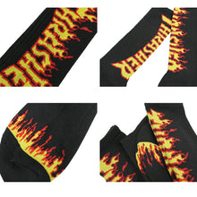 Thrasher Japan Flame Crew Socks (3 Pairs) Black