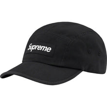 Supreme Washed Chino Twill Camp Cap Black