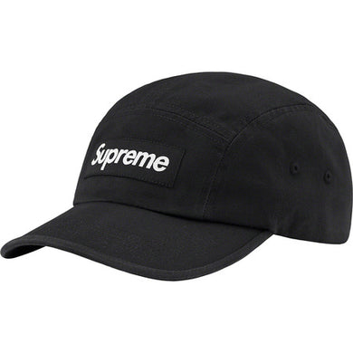 Supreme Washed Chino Twill Camp Cap Black