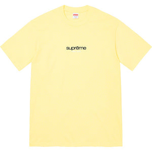 Supreme Classic Logo Tee Yellow 2022