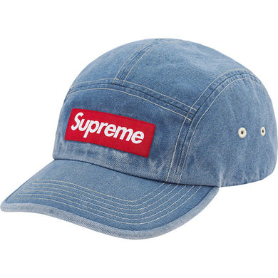 Supreme Washed Chino Camp Cap SS21 Denim