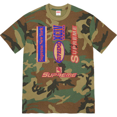 Supreme Multi Logos Tee Camo
