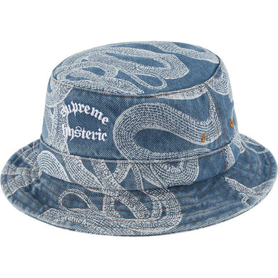 Supreme Hysteric Glamour Snake Denim Crusher Blue