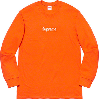 Supreme Box Logo L/S Tee Orange