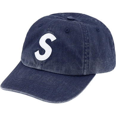 Supreme Pigment Print S Logo 6-panel Indigo