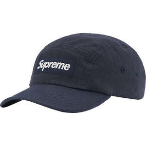 Supreme Washed Chino Twill Camp Cap Navy FW22